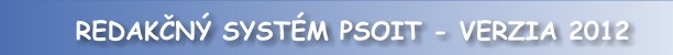 Redakční systém PSoIT
